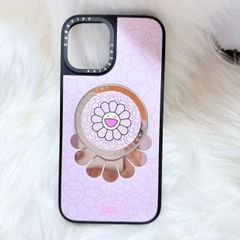Case Ốp Điện thoại iPhone Hoa Cười Gương Nền Hồng x Murakami Flower Mirror CaseTify iPhone 17/16/Promax