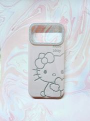Case Ốp điện thoại iPhone Hello Kitty Hồng Nhạt Viền Camera Bling Bling iPhone 17/Pro/Promax