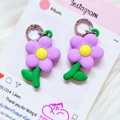 Móc Treo Móc Khóa Phụ Kiện CASETIFY Charm Hoa Tím