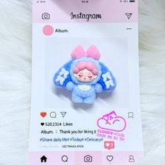 Móc Khoá Dây Charm Thỏ Công Chúa Dễ Thương