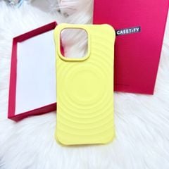 Case Ốp Điện thoại iPhone Casetify Ripple Case Màu Vàng Pastel Magsafe Basic iPhone 17/16/15Pro/Promax