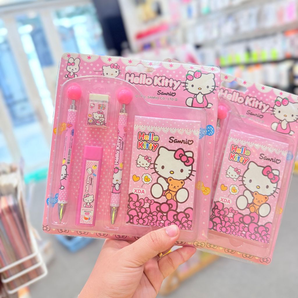 Bộ Đồ Dùng Học Tập Cho Bé Hello Kitty XDA-1099 (4 món)