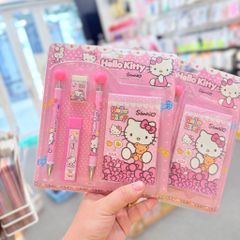 Bộ Đồ Dùng Học Tập Cho Bé Hello Kitty XDA-1099 (4 món)