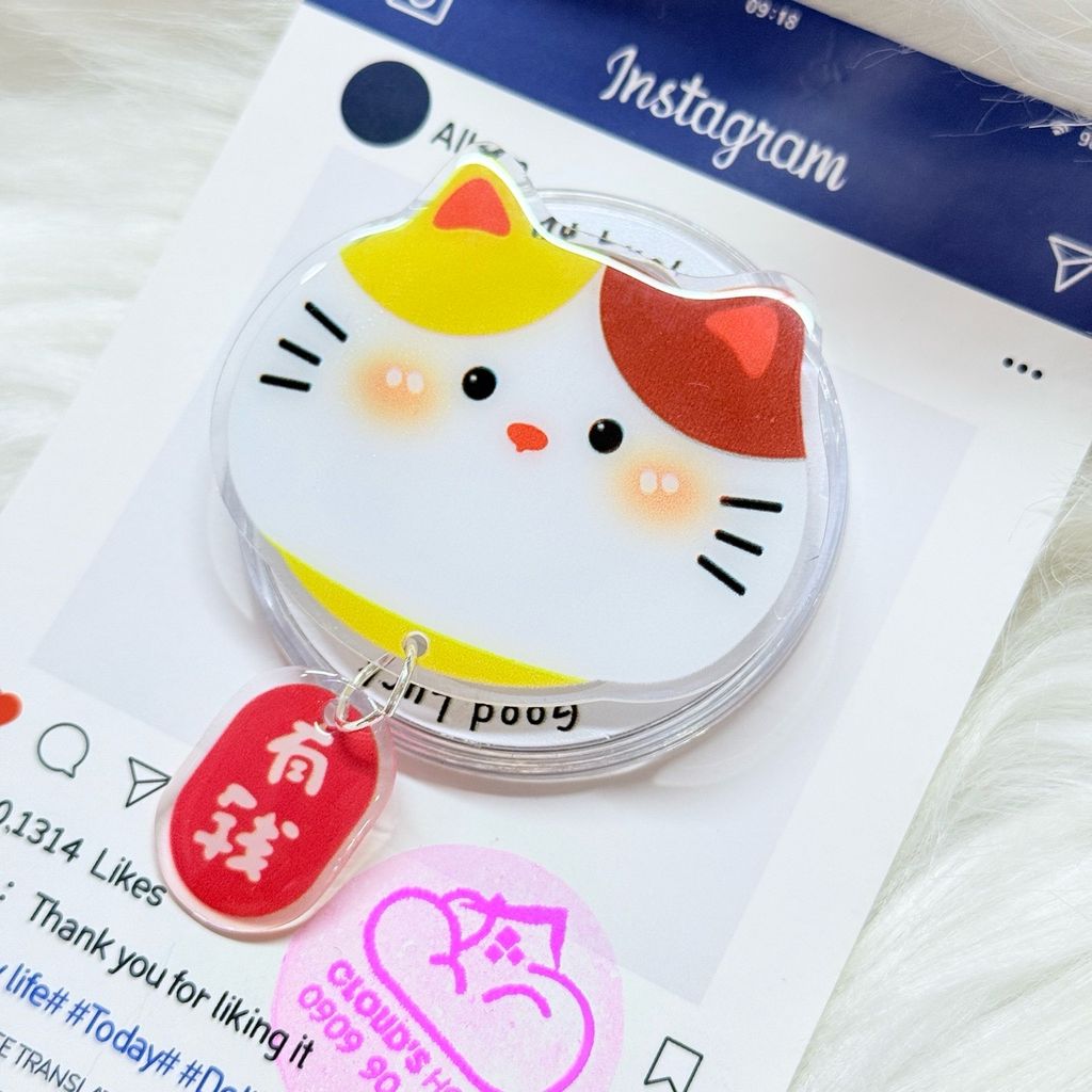 POPSOCKET Magsafe Nam Châm Hít Mẫu Mèo May Mắn Thần Tài TẾT 2026