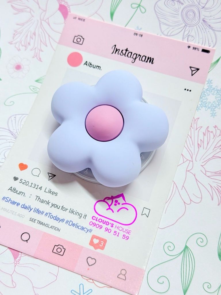 POPSOCKET Magsafe Nam Châm Hít CaseTify BÔNG HOA đê Chữ C