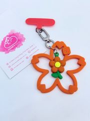 DÂY CHARM HOA Silicone R.E.P CaseTify CHỐNG BẨN kèm charm nhiều màu sắc