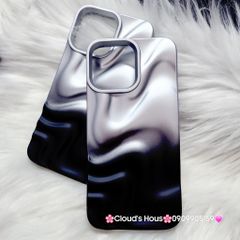 Case Ốp điện thoại iPhone Gợn Sóng Ombre Đen iPhone 13/14/15/16/Pro/Promax