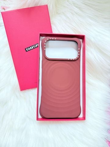 Case Ốp Điện thoại iPhone Casetify Ripple Case ĐỎ ĐÔ Magsafe Basic iPhone 17/16/15Pro/Promax