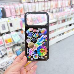 Case Ốp Điện thoại iPhone Hoa Cười & Sticker Nhiều Màu x Murakami Flower Mirror CaseTify iPhone 17/16/Promax