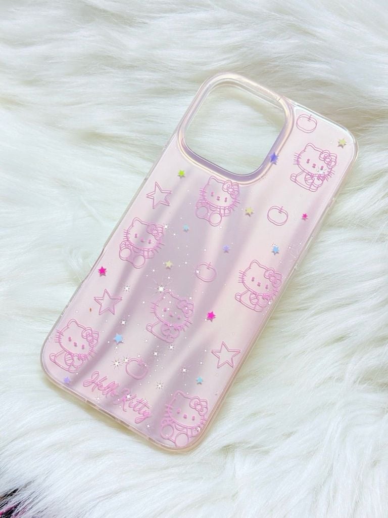 Case Ốp điện thoại iPhone Hello Kitty Hologram Bling Bling iPhone 13/14/15/16/Pro/Promax