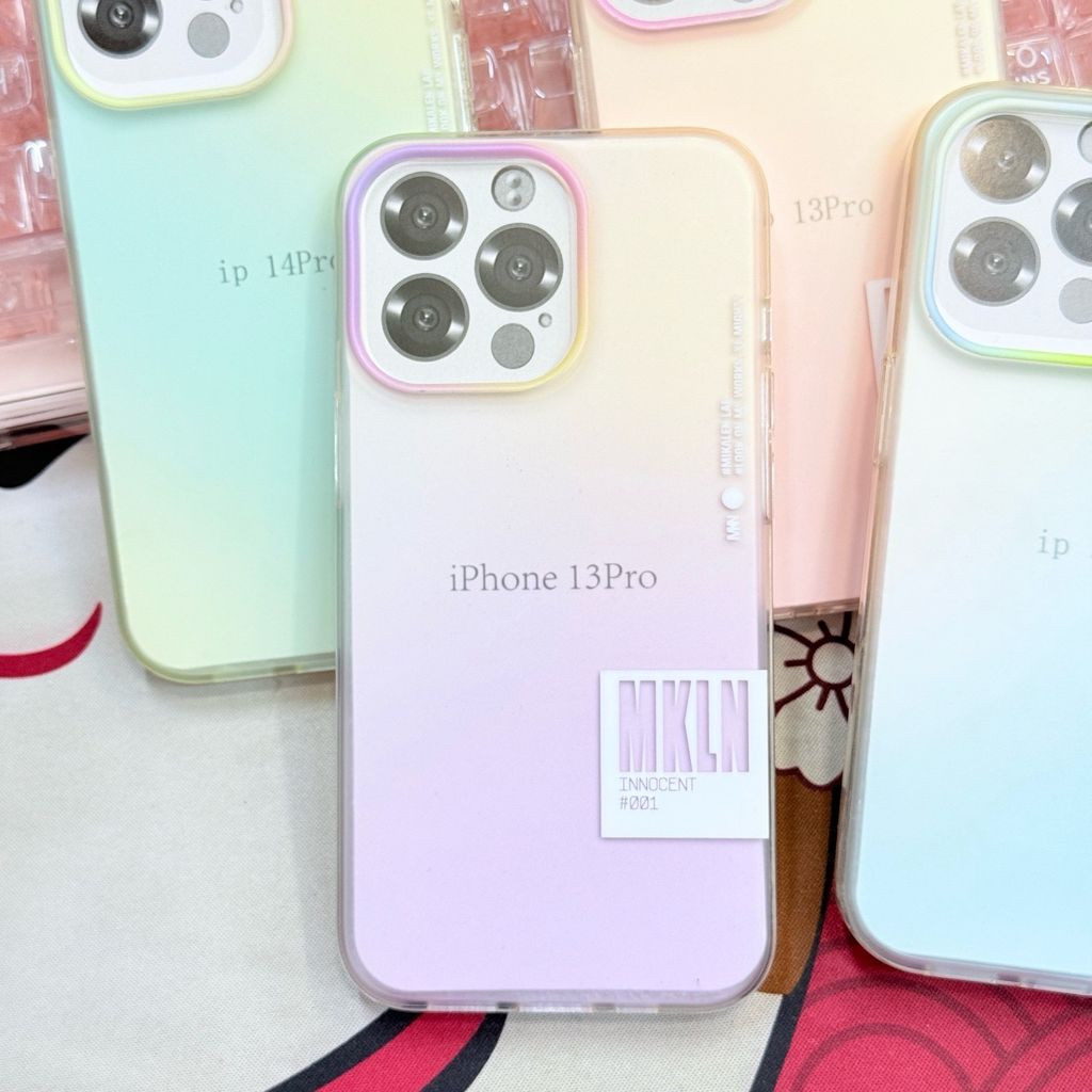 Case Ốp điện thoại Trong Lưng Nhám Ombre Nhiều Màu iPhone MIKALEN iPhone 13/14 PRO