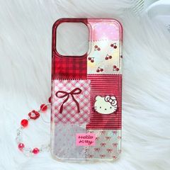 Case Ốp điện thoại iPhone Hello Kitty Hologram Bling Bling Icon nổi iPhone 13/14/15/16/17/Pro/Promax