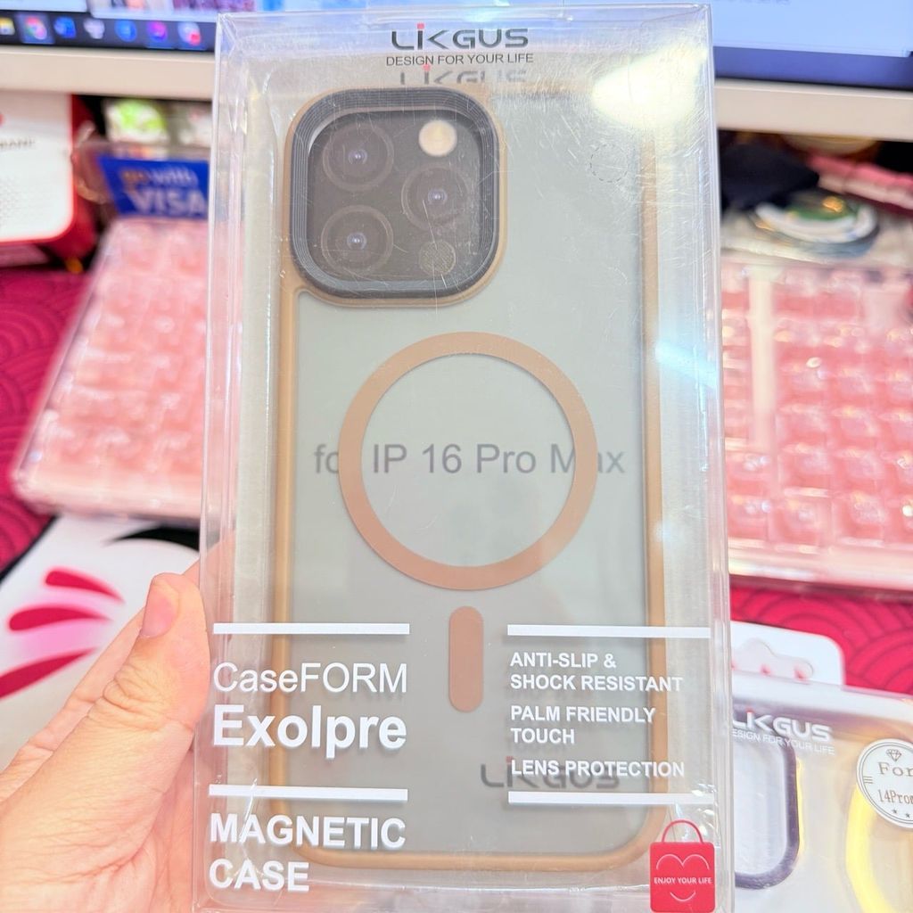 Case Ốp điện thoại iPhone Likgus Viền Nhám Magsafe Viền Màu iPhone 14/13/16/Plus/Pro/Promax