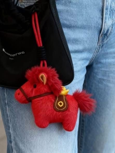 Móc Treo/ Móc Khóa Ngựa Gấu Bông Mã Đáo Thành Công Tài Lộc Tết