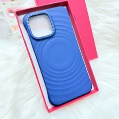 Case Ốp Điện thoại iPhone Casetify Ripple Case Xanh Dương Đậm Magsafe Basic iPhone 17/16/15Pro/Promax