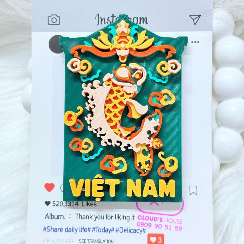 CNHN- Nam Châm Hít/ Dán Tủ Lạnh Quà Lưu Niệm Việt Nam Fridge Magnet - Refrigerator Magnet