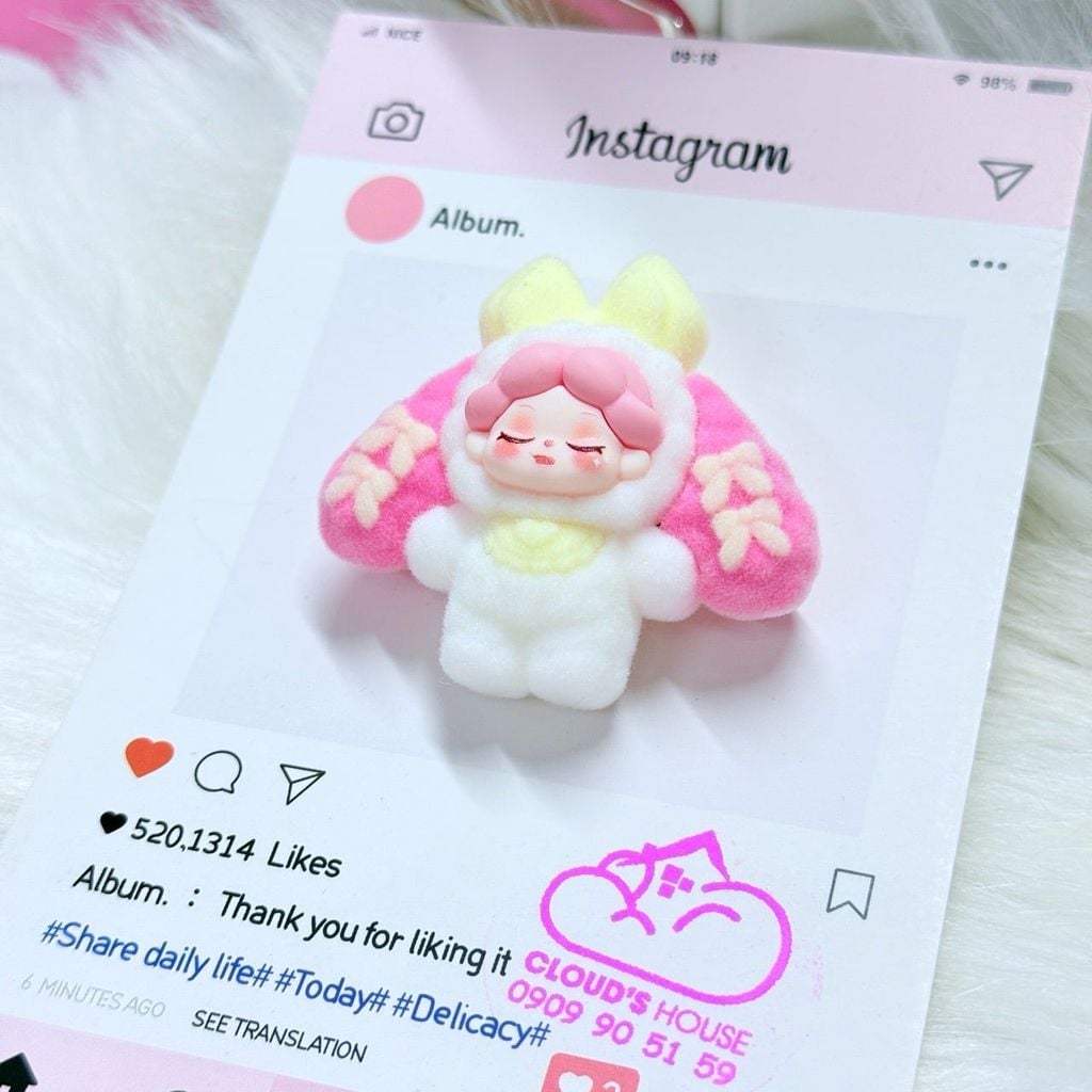 Móc Khoá Dây Charm Thỏ Công Chúa Dễ Thương