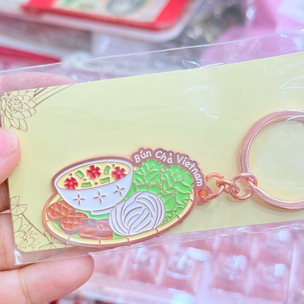 Móc Khoá/ Móc Treo Metal Keychain thuần Việt Trang Trí Quà Lưu Niệm Việt Nam