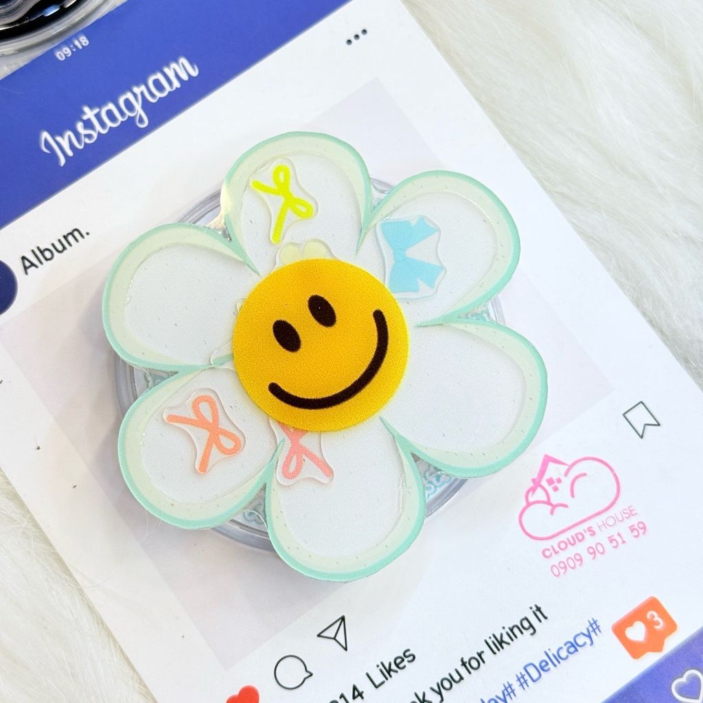 POPSOCKET Magsafe Nam Châm Hít Mẫu BÔNG HOA