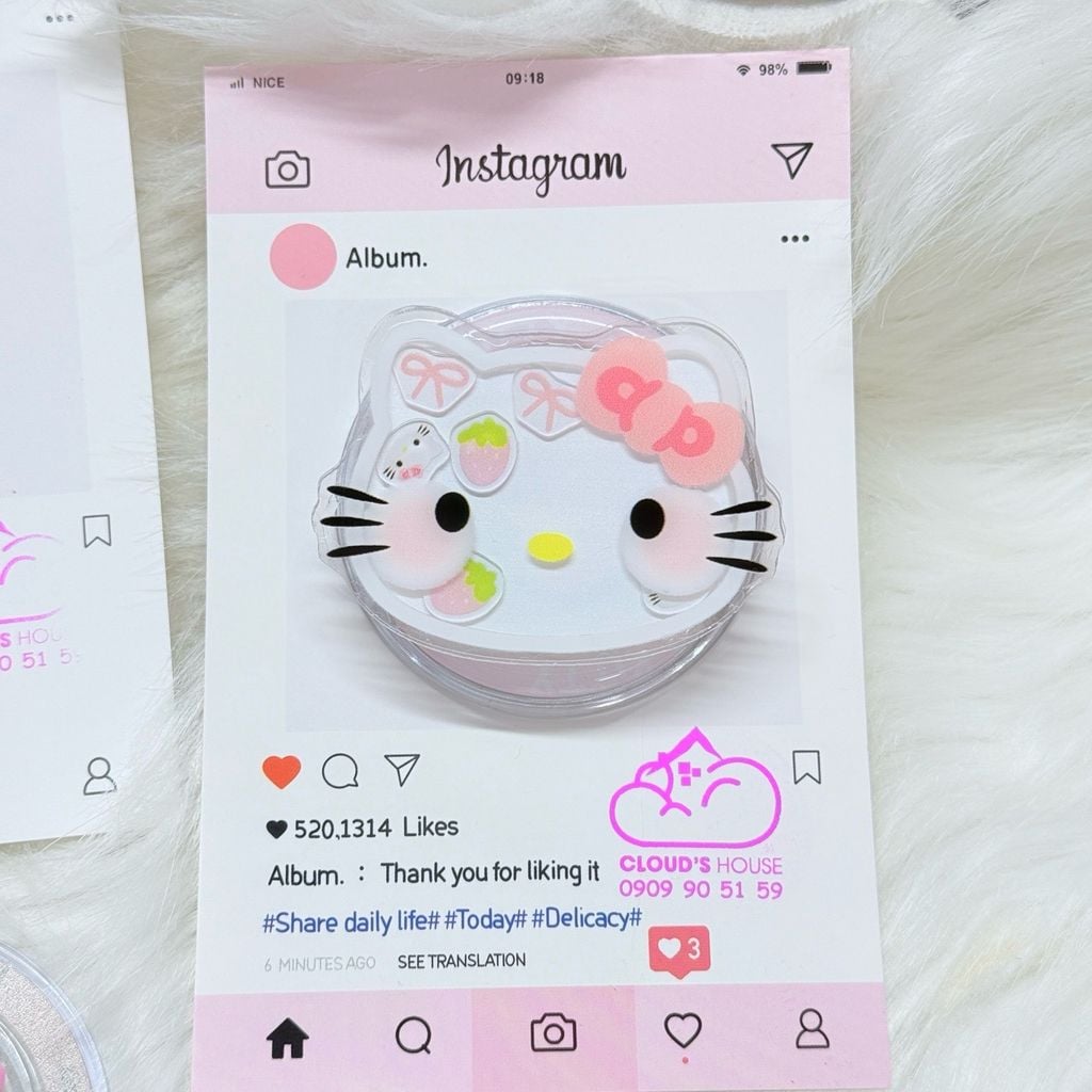 POPSOCKET Magsafe Nam Châm Hít Hello Kitty Kute