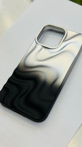Case Ốp điện thoại iPhone Gợn Sóng Ombre Đen iPhone 13/14/15/16/Pro/Promax
