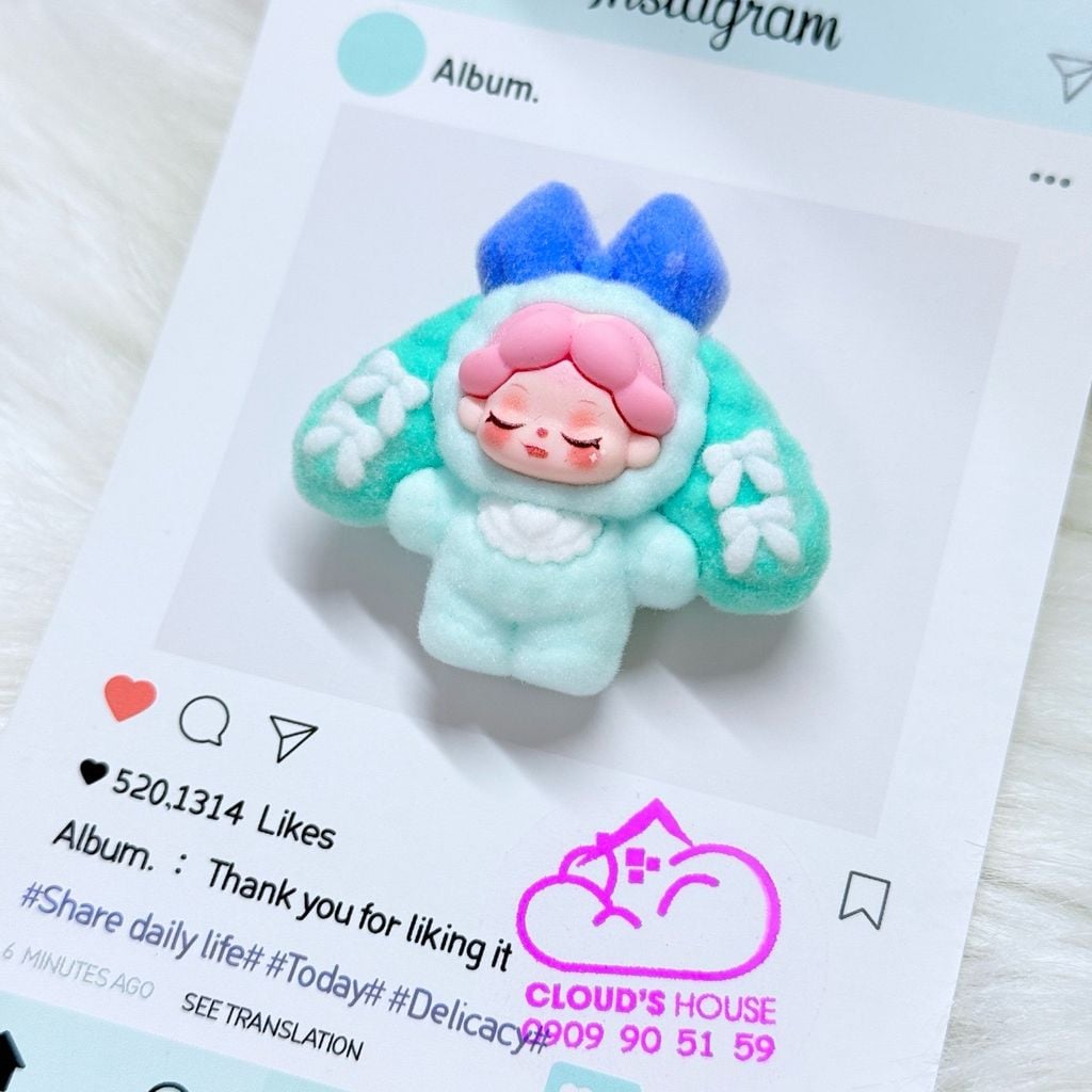 Móc Khoá Dây Charm Thỏ Công Chúa Dễ Thương