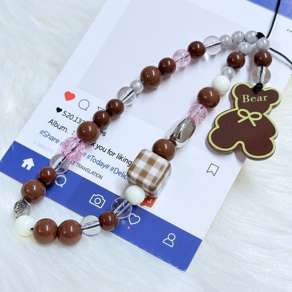 Dây đeo điện thoại ngắn các loại charm Kute (Quảng Châu, Thái Lan)