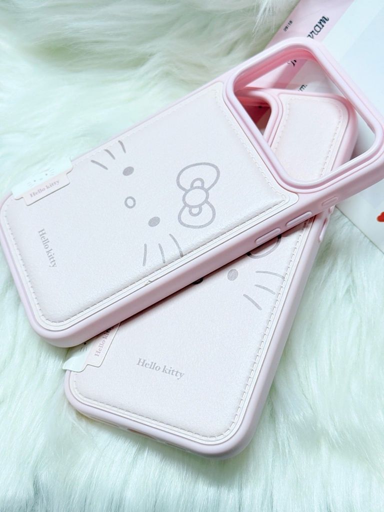 Case Ốp điện thoại iPhone Da Phao Hồng Babe Hello Kitty iPhone 13/14/15/16/17Pro/Promax