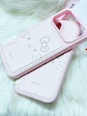 Case Ốp điện thoại iPhone Da Phao Hồng Babe Hello Kitty iPhone 13/14/15/16/17Pro/Promax
