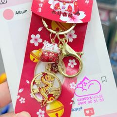 Móc Khóa Mèo Hoa Anh Đào Tết 2026