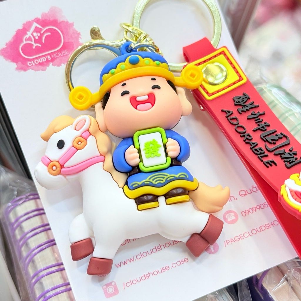 Móc khóa Thần Tài Cưỡi Ngựa - Tết