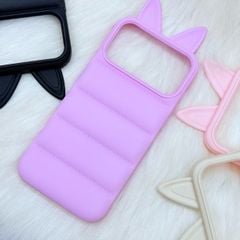 Case Ốp điện thoại iPhone phao Tai MÈO chất silicone iPhone 15/16/17Pro/Promax