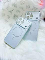 Case Ốp Điện thoại iPhone Nhám Màu Bạc Basic Bảo Vệ Camera Magsafe Basic iPhone 17/16/15Pro/Promax