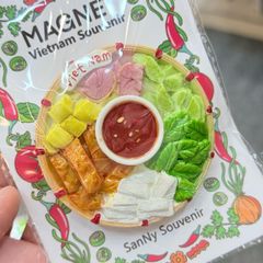 Nam Châm Gỗ 3D Trang Trí Tủ Lạnh Fridge Magnet - Món Ăn- Quà lưu niệm