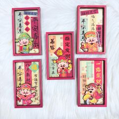 Magnet Trang Trí Tủ Lạnh Vuông Ông Thần Tài Thần Tài Tết ( 5 Mẫu)