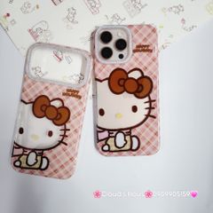 Case Ốp điện thoại iPhone Hello Kitty Trong Camera viền Bling Bling iPhone 13/14/15/16/17/Plus/Pro/Promax