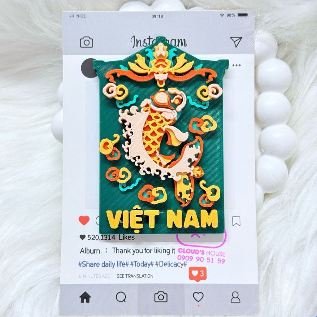 CNHN- Nam Châm Hít/ Dán Tủ Lạnh Quà Lưu Niệm Việt Nam Fridge Magnet - Refrigerator Magnet