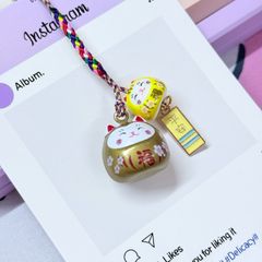 Móc Điện Thoại Mèo Lớn Mèo Nhỏ Móc Túi Phụ Kiện Đẹp nhiều màu (ánh hologram)