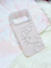 Case Ốp điện thoại iPhone Hello Kitty Hồng Nhạt Viền Camera Bling Bling iPhone 17/Pro/Promax