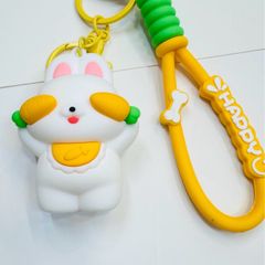 Móc Khóa Chó & Thỏ Cà Rốt Dây Happy Nhiều Mẫu