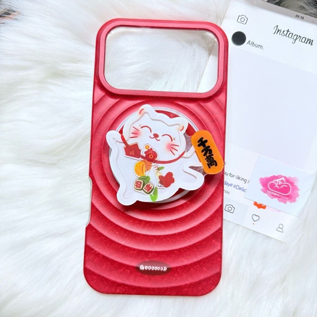 Case Ốp điện thoại iPhone Màu Đỏ SỌC Gooooood Magsafe Basic iPhone 17/16/15/14/13/12/Pro/Promax