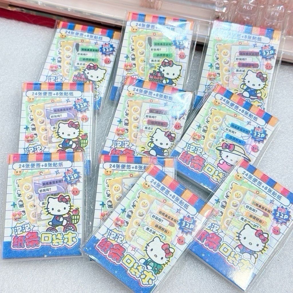 Giấy Note Kèm Sticker Hello Kitty