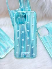 Case Ốp điện thoại iPhone Trái Tim Xanh (Blue Love) Hologram Bling Bling iPhone 13/14/15/16/Pro/Promax