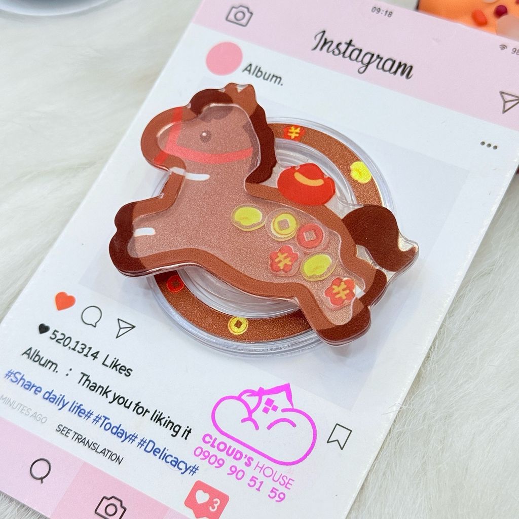 POPSOCKET Magsafe Nam Châm Hít Mẫu Ngựa Tết 2026- TẾT