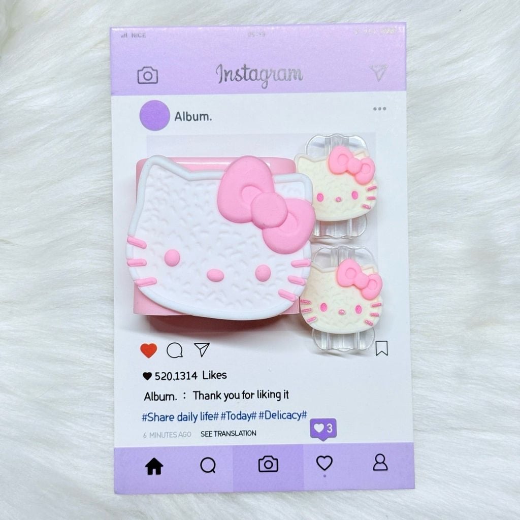 COMBO BẢO VỆ CÓC CÁP SẠC HELLO KITTY