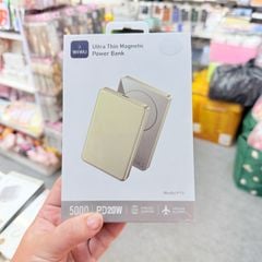 POWERBANK - PIN DỰ PHÒNG TỪ TÍNH SIÊU MỎNG WIWU P15 5.000mAh