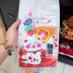 TÚI ZIP MÈO THẦN TÀI TẾT