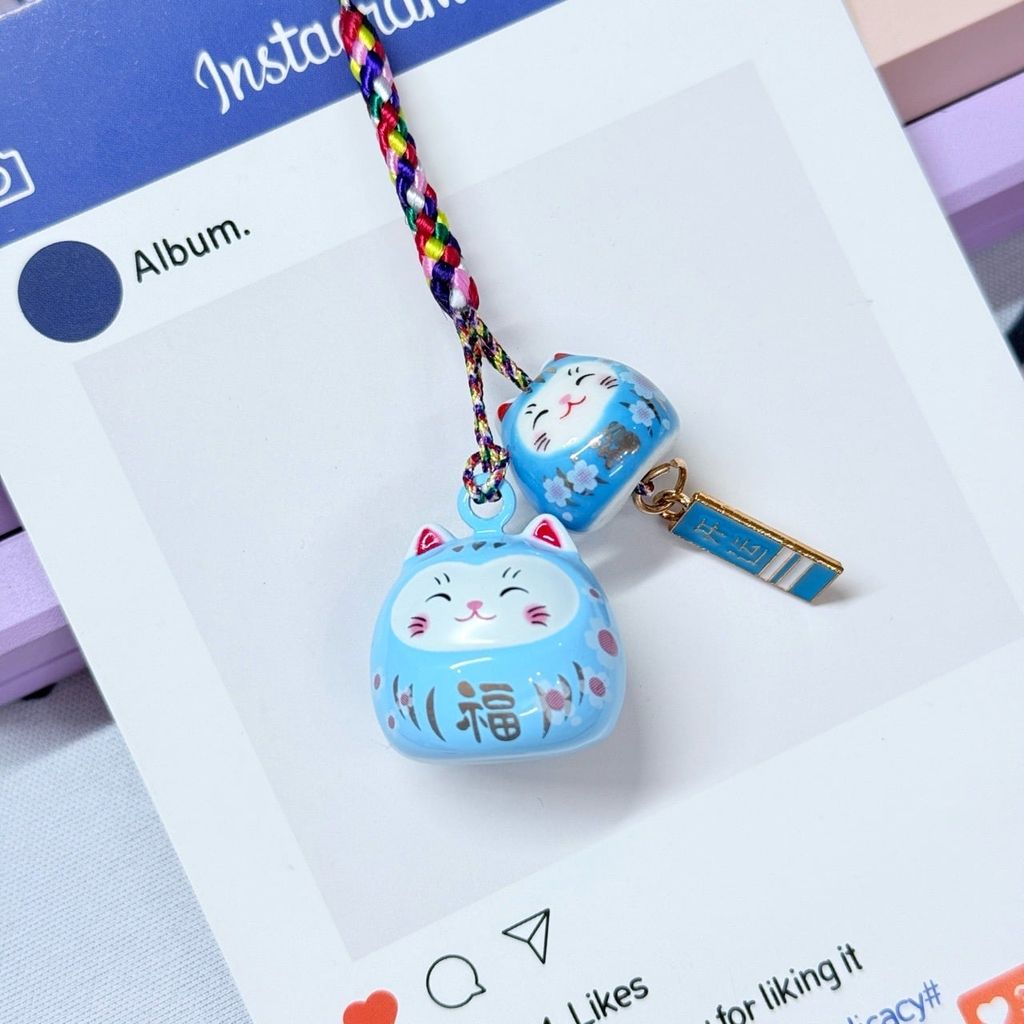 Móc Điện Thoại Mèo Lớn Mèo Nhỏ Móc Túi Phụ Kiện Đẹp nhiều màu (ánh hologram)