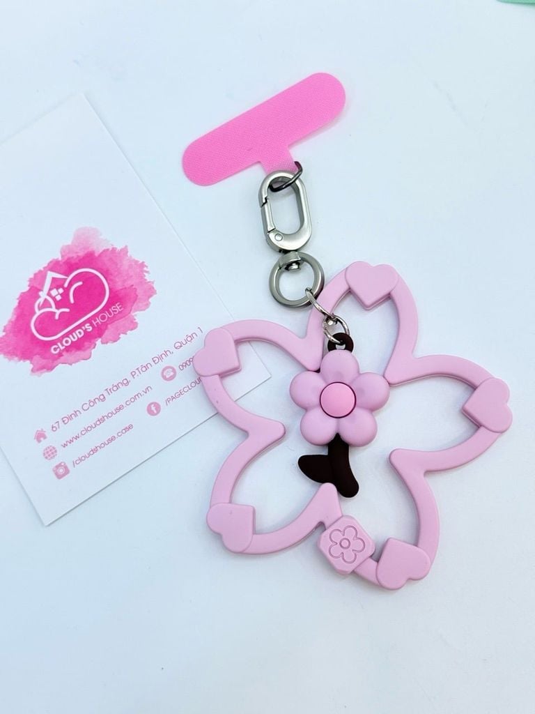 DÂY CHARM HOA Silicone R.E.P CaseTify CHỐNG BẨN kèm charm nhiều màu sắc