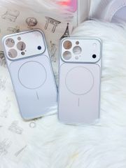 Case Ốp Điện thoại iPhone Nhám Màu Bạc Basic Bảo Vệ Camera Magsafe Basic iPhone 17/16/15Pro/Promax